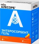 Алесорб энтеросорбент гель эрциг, гель для приема внутрь 10 г 20 шт БАД с янтарной кислотой апельсин пакетики