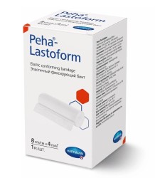 Бинт эластичный, Peha-Lastoform (Пеха-Ластоформ) р. 8смх4м №1 арт. 3001110 фиксирующий