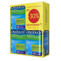 Тест-полоски OneTouch селект плюс 150 шт.