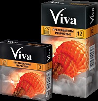 Презервативы Вива ребристые 12 шт.